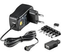 Adaptateur secteur universel EcoFriendly 600 mA 3-12 V avec 8 DC + 1 adaptateur USB Fiche secteur