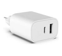 Adaptateur secteur Universel CHARGEUR 20W 1 x USB-C & 1 x USB-A 18W-WHITE