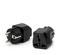 Adaptateur secteur universel mondial Universel UK US AU à UE Brancher CA Adaptateurs de voyage en France Allemagne Grèce Espagne Pays-Bas Convertisseur Chargeur électrique Prise de voyage pour adaptat
