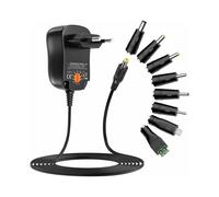 Adaptateur secteur universel multi-tension pour appareils électroniques domestiques, avec protection contre les surintensités et large plage de