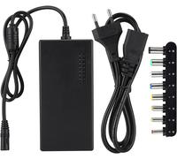 Adaptateur Secteur Universel pour Chargeur D'ordinateur Portable 96 W,Tension Réglable 12-24 V,Adaptateur de Commutateur d'alimentation à 7 Positions avec 8 Ports CC et Double