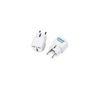 Adaptateur secteur universel pour les voyages, compact, léger et facile à transporter, avec prise de terre et compatibilité multi-pays