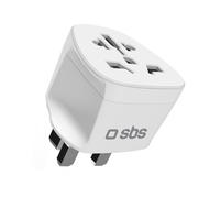 Adaptateur secteur universel pour voyages au Royaume-Uni - Blanc
