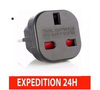 Adaptateur Secteur - Universel - UK vers Europe - Léger et Compact - Sécurisé - 10A/240V