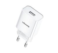 Adaptateur Secteur - Usams - T18 - 2,1 A - Chargeur Mural - Blanc