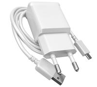 Adaptateur secteur USB 8W Samsung avec câble USB / USB-C, blanc