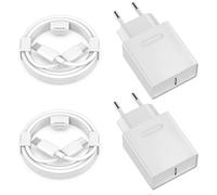 Adaptateur Secteur USB C 20W, Chargeur Mural avec Prise et Câble 2M, Compatible iPhone 16/16 Pro/16 Pro Max/16 Plus/15, Galaxy S24/S23/A54, Alimentation Rapide Grey