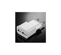 Shot Case - Adaptateur Secteur USB pour Huawei MediaPad M3 Double Prise Murale 2 Ports Courant AC Chargeur Blanc (5V-2A) Universel