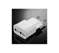 Adaptateur Secteur USB pour SONY Xperia Z5 Prenium Double Prise Murale 2 Ports Courant AC Chargeur Blanc (5V-2A) Universel