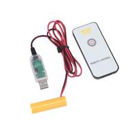Adaptateur secteur USB vers 1,5 V AA avec télécommande marche/arrêt | Télécommande à bouton unique, entrée USB 5 V/2 A et sortie 1,5 V/1 A, pour appareils conçus pour utiliser une seule pile AA