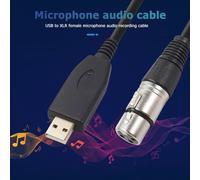 Adaptateur séparateur de câble Audio, câble de Microphone USB mâle à XLR femelle à 3 broches, convertisseur adaptateur de câble Audio