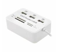 Adaptateur Séparateur Hub Haute Vitesse De Type C À 3 Ports Usb 2.0, Avec Lecteur De Carte Sd/Tf, Pour Pc Adaptateur Pour Ordinateur Portable, Accessoires D'Ordinateur