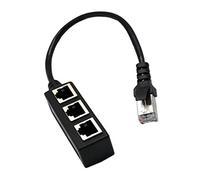 Adaptateur séparateur RJ45, RJ45 1 mâle à 3 Ports Femelles Adaptateur de Prise d'interface câble Ethernet 8P8C Prise d'extension connecteur réseau LANUtile
