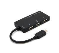 Adaptateur Séparateur Usb Type-C Vers Usb 2.0 Hub Pd, Câble Adaptateur D'Alimentation Usb Hub 3 Ports Pour Ordinateur Portable Et Tablette Pro