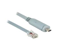 DeLock Adaptateur série 89917 USB-C (M) vers RJ45 (M) 24 broches 50 cm EIA-232 gris