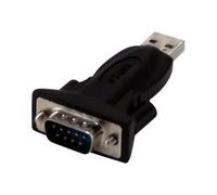Adaptateur série - MCL - Convertisseur USB 2.0 RS232 - 1 port DB09 mâle - Rallonge 1,80m - Noir