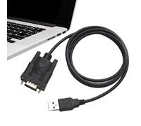 Adaptateur série USB - Câble RS232 1m, fiche de Connexion DB9 | Chipset prolifique Interface de de données Connexion Stable Compatibilité du système Installation Facile Communication du péri