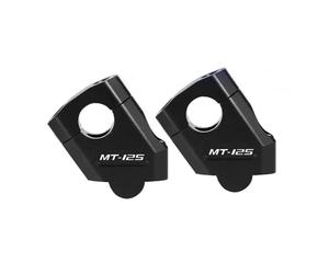 Adaptateur Serrage Guidon pour Ya&MAHA MT125 MT-125 MT 125 Support De Rehausse De Guidon avec Adaptateur De Rallonge(Le Noir,28MM)