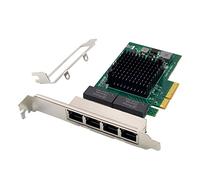 Adaptateur Serveur Gigabit Ethernet PCIe à Quatre Ports avec chipset NetXtreme® BCM5719 Carte réseau LAN PCI Express 1000M pour Windows Server Linux Ubuntu VMware