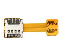 Adaptateur SIM vers carte mémoire lecteur de carte mémoire, design compact ABS compatible avec les smartphones y compris, facile (n to m)