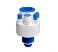 Adaptateur siphon d'évier de cuisine avec couvercle auto-scellant | Design à 5 voies, prend en charge le lave-vaisselle et la machine à laver, empêche le refoulement, s'adapte aux tuyaux de 40