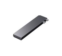 Adaptateur Slim Hub USB-C Pro 7 en 2 pour Apple MacBook Air Fin 2018/Fin 2020/Mi-2019/Mi-2022/MacBook Pro Satechi ST-HUCPHSM Gri