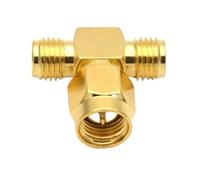 Adaptateur SMA 3 Voies En Forme De T, 5 Pièces, Répartiteur Mâle Vers Double Femelle, Connecteur Type For Antenne, Etc., Connexion Câble(RPSMAJ-2RPSMAK,20PCS)