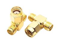 Adaptateur SMA 3 voies mâle vers 2 femelles, connecteur type «T», 5 pièces(RPSMAJ-2RPSMAK,5PCS)