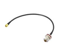 Adaptateur SMA Mâle à N Femelle Montage Cloison RG58 Câble Adaptateur Coaxial 30cm/1 pied Compatible avec 4G LTE Routeur Sans Fil Passerelle Cellulaire RTL SDR USB ADS-B Récepteur