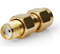 Adaptateur SMA | SMA Male Reverse Polarity | SMA Female | Gold Plated | 50 Ohm | Straight | Copper | Gold | 2 pcs. | Boîte