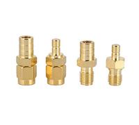 Adaptateur SMA vers SMB, 4 Types D'Adaptateur RF Connecteurs SMA Adaptateur SMA vers Connecteur SMB Ensemble de Convertisseur RF pour Antenne D'autoradio Dab