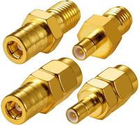 Adaptateur SMA vers SMB Adaptateur SMA Adaptateur SMB 4 Types pour Antenne 2G 3G 4G LTE Routeur Ham Radio Dab Dab + WLAN LAN WiFi Système GPS sans Fil.[V569]