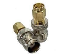 Adaptateur SMA vers TNC mâle/femelle, connecteur coaxial RF droit, bornes de câble 50 ohms(TNC F to SMA M)