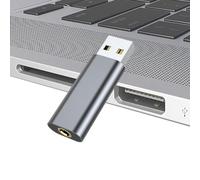 Adaptateur son USB | Carte son 3,5 mm pour PC Plug and - Audio USB portable, carte son portable, interface audio USB sans pilote pour casque, ordinateur portable