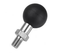 Adaptateur sphérique de 2,5 cm avec poteau fileté M8 x 1,25, compatible avec RAM Mounts B - Bras à double socle - Boule d'attelage de remorque pour moto et vélo - Support de téléphone portable