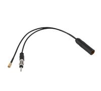 Adaptateur Splitter Dab pour Autoradio, Antenne Dab Voiture, Splitter Dab FM, Câble Antenne SMB à DIN avec Sortie ISO, RG174 30 cm pour Dab, AM et FM, Compatible pour de Nombreuses Marques de Radios