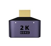 Adaptateur - Splitter d'affichage -écran léger pour une résolution 2K | Convertisseur vidéo à double sortie pour ordinateur portable, console de jeux et bureau | Mode Bureau étendu pour w