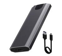 Adaptateur SSD externe M.2 vers USB Type C 3.1 10 Gbit/s NVME/NGFF Dual Protocol SSD Enclosure sans outil pour SSD 2230-2280