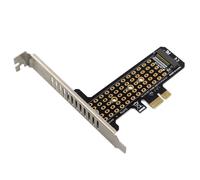Adaptateur SSD M2 NVME vers PCIE X1, déflecteur haut/haut, adaptateur M.2 NVME vers PCI-EX1, accessoire de convertisseur de carte