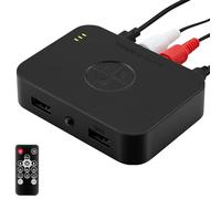 Adaptateur stéréo Bluetooth 6.0, récepteur audio auxiliaire, compatible avec haut-parleurs, amplificateurs et autoradio AVRC/A2DP/HFP