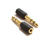 Adaptateur Stereo de Haute Qualité 6.35mm Male vers 3.5mm Female Stereo Adaptateur