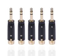 Adaptateur stéréo mâle vers XLR femelle, plaqué or, fiche mâle, câble Audio de Microphone pour guitare, 1/4