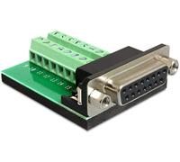 Adaptateur Sub-D 15 Pin Gameport femelle - Terminalblock 16 Pin