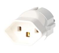 Adaptateur suisse blanc de prise suisse à prise femelle Schuko 230 Volt avec conducteur de terre et 10A