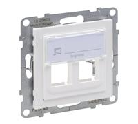 Adaptateur SUNO KEYSTONE double blanc 721145