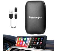 Adaptateur Sunweyer CarPlay sans Fil - Convertit Le CarPlay Filaire en sans Fil (Uniquement pour CarPlay Filaire d'origine), avec Netflix & Youtube Intégrés (SW01)
