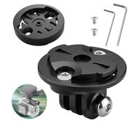 Adaptateur Support pour Ordinateur de vélo Support pour Ordinateur de vélo pour caméra d’Action, Lampe vélo et feu arrière, entraxe 22-24 mm, kit avec vis pour Route, VTT et trajets Quotidiens