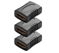 Adaptateur Surveillé, Haute Définition Femelle À Femelle Adaptateur, Connecteur Vidéo À Tête Droite 4K HDR Affichage Audio Pour La TV Pour L'ordinateur À La Maison