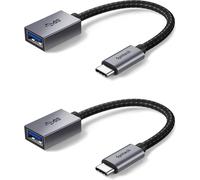 Adaptateur Syntech USB-C vers USB, lot de 2 adaptateurs USB-C vers USB 3, compatible Thunderbolt 3 vers USB femelle OTG