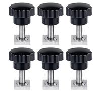 Adaptateur T-Track, 6 Pcs Adaptateur à Rainure en T, Vis Coulissantes M8 en Acier Inoxydable, Fixation Coffre De Toit, Antirouille Ecrou Rainure en T Pour Porte-Bagages de Toit, Outil de Fixation